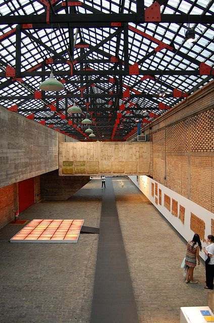 Interior of SESC Pompeia in São Paulo